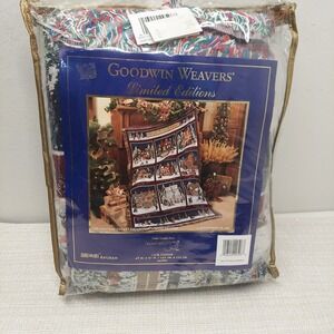 NEW Goodwin Weavers Dept 56 Heritage Village Collection Afghan Throw Blanket